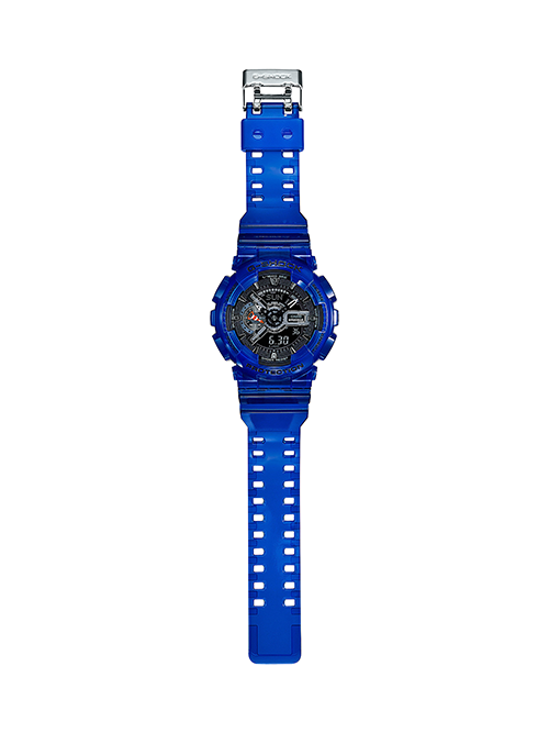 【CASIO 卡西歐】G-SHOCK  海水藍錶款 GA-110CR-2A 現代鐘錶