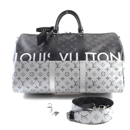 Louis Vuitton 秀款黑銀KEEPALL