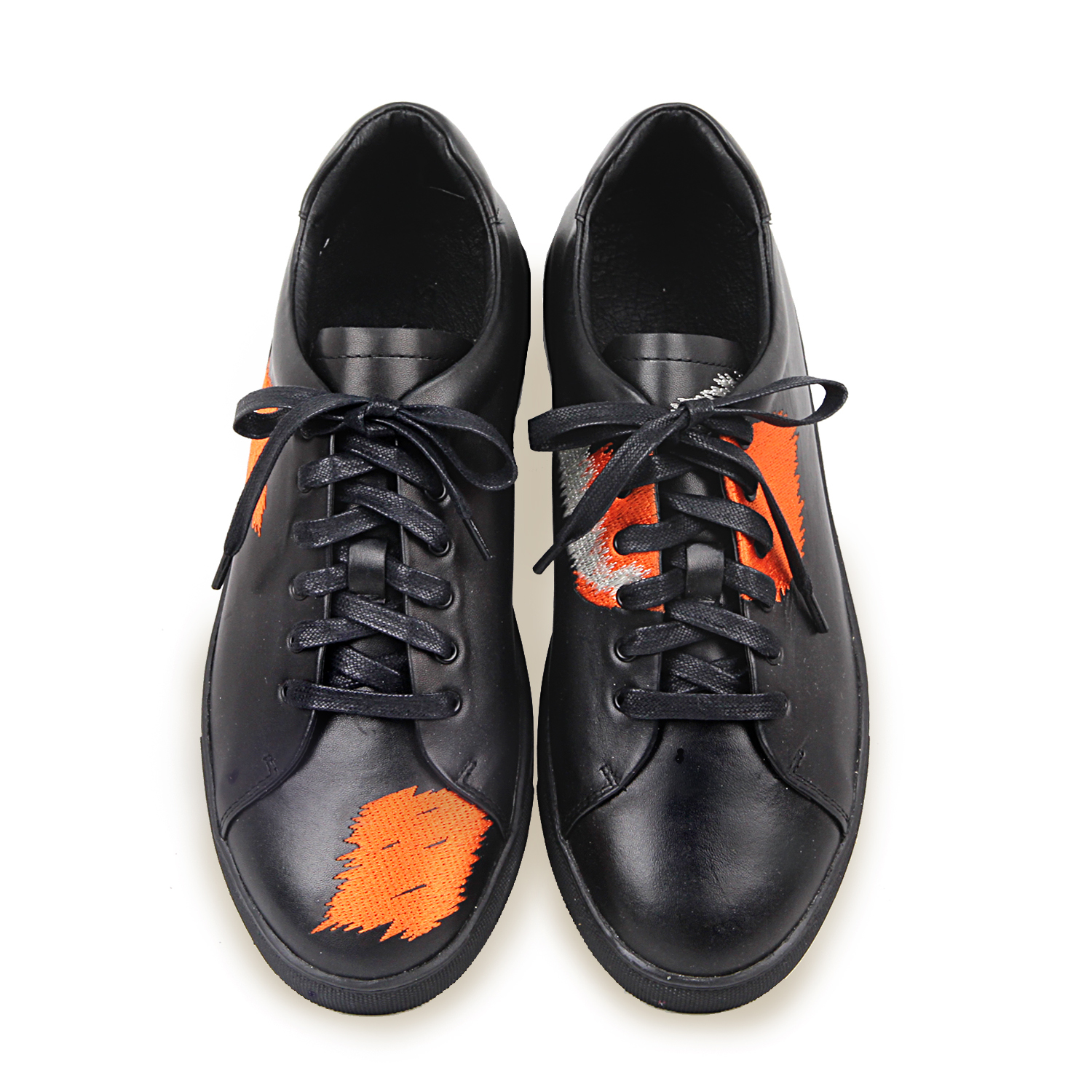 Great Black Carp M1181 Leather Sneakers
