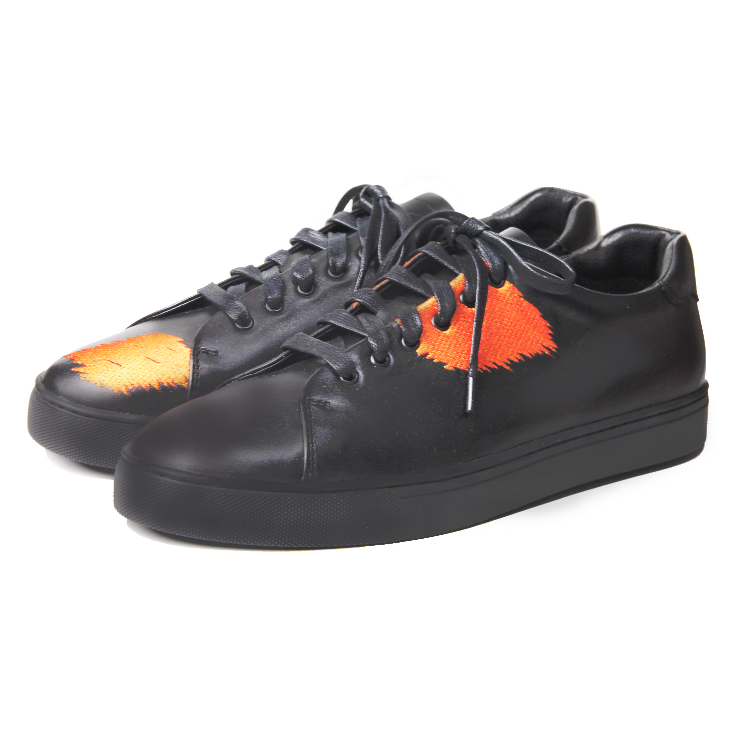 Great Black Carp M1181 Leather Sneakers