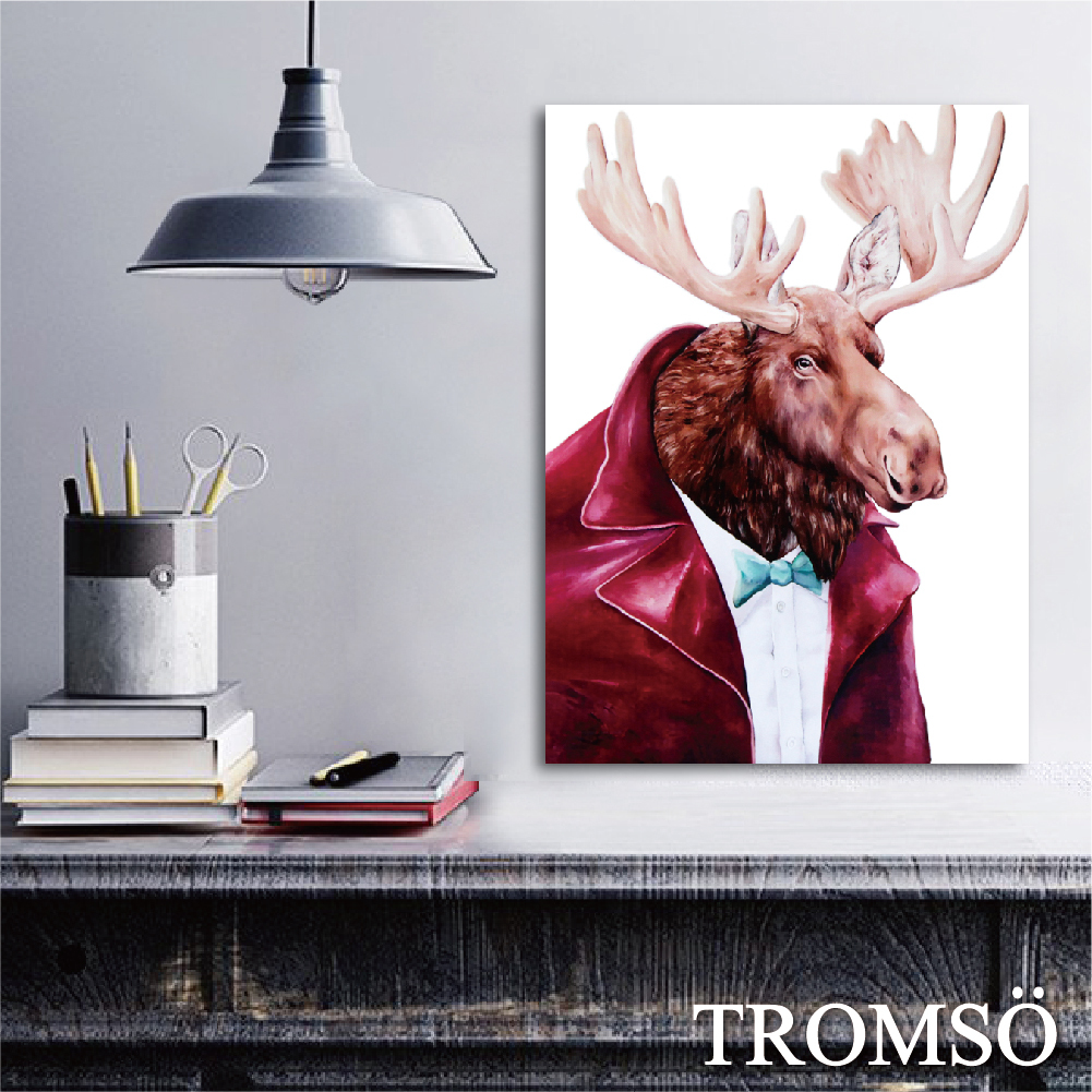 時尚無框畫-W233麋鹿拳擊手