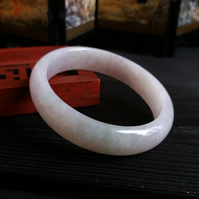 J935 冰粉紫貴妃玉鐲 51.2mm (1.38)