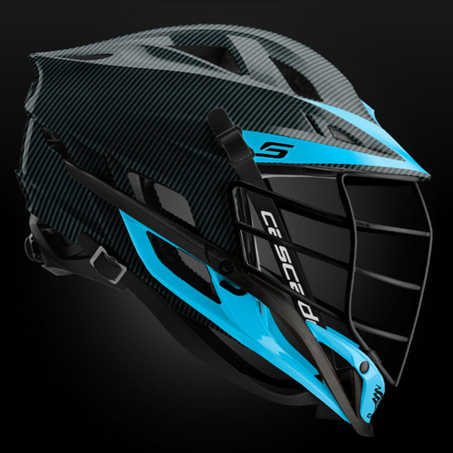 Cascade S Carbon Fiber CUSTOM Lacrosse Helmet