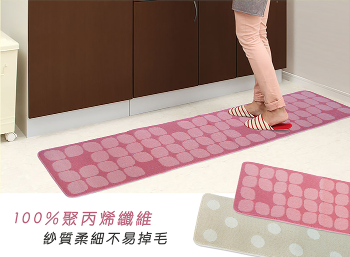 歐風廚房長踏墊(45x240cm)-紅色