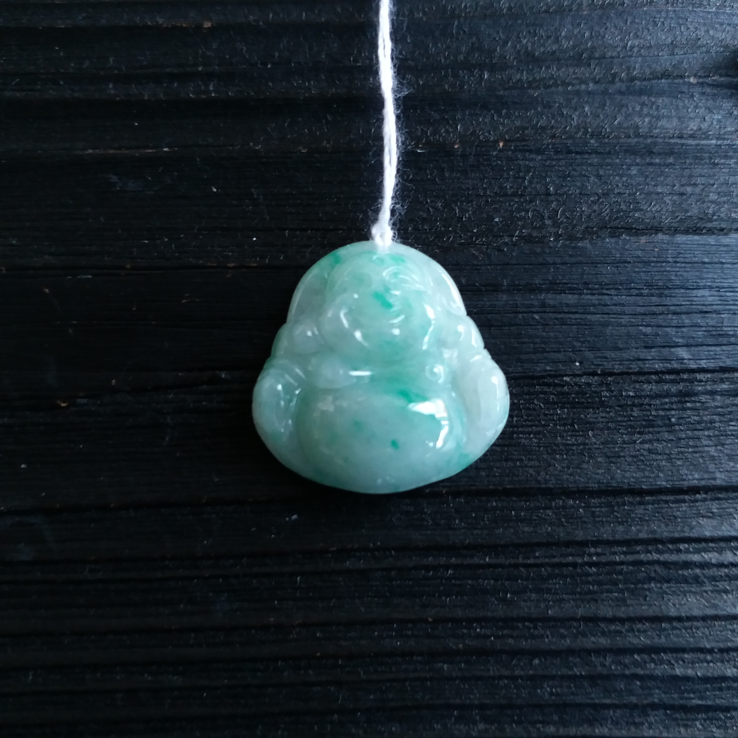 J965 冰綠飄花小笑佛