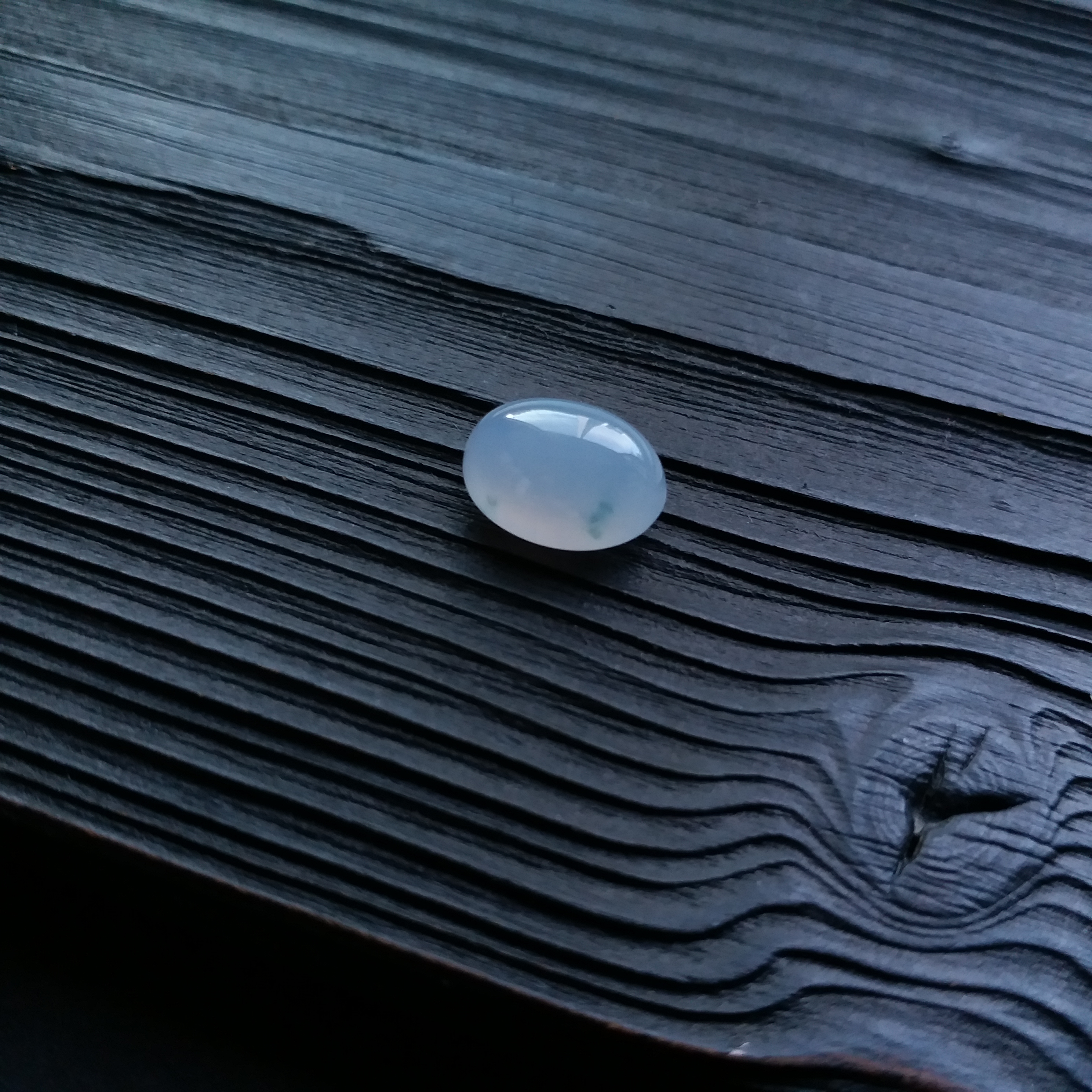 J1051-1 冰紫飄綠旦戒面