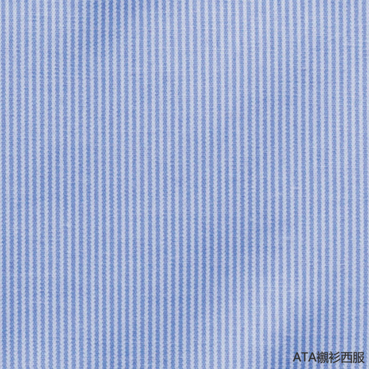 韓版防皺 短袖 藍色直紋