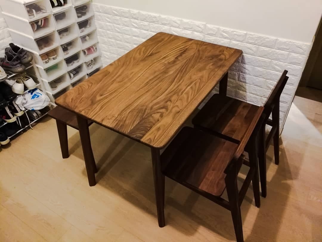 美國白橡木胡桃木櫻桃木原木實木傢俬