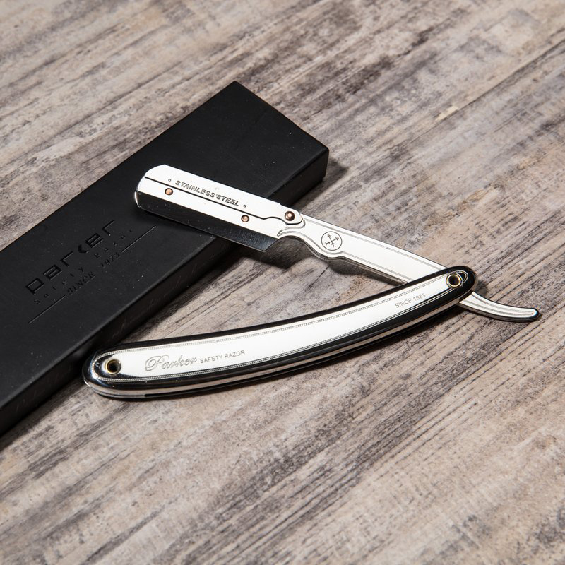 美國 Parker - SR1 不鏽鋼直式剃刀（可換刀片）
