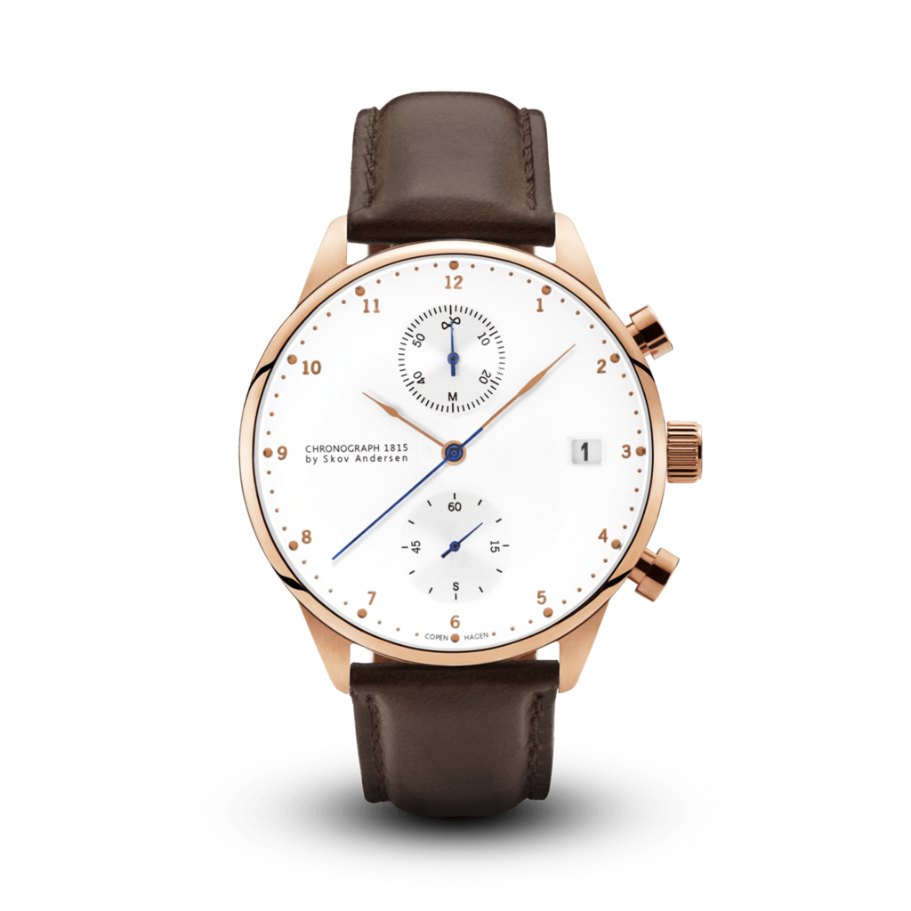 1815 Rose Gold Chronograph w/ Brown Strap