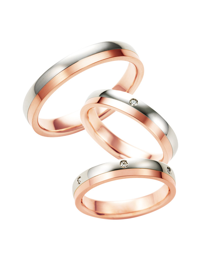 Angerosa - Mo Chuisle PT950鉑金 / 18K 玫瑰金 結婚戒指