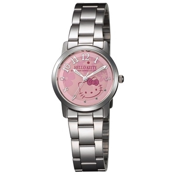 【HELLO KITTY】可愛簡單數字腕錶 LK572LWPA 現代鐘錶