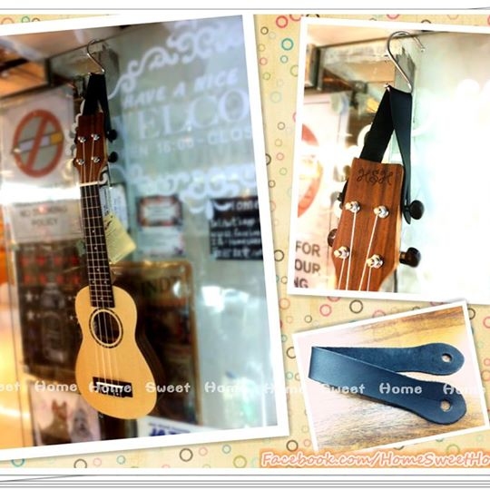 !!超方便!!Ukulele真皮專用掛牆帶!!