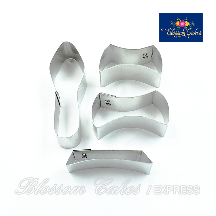 High Heel Shoe Sugarcraft Cutters, Set of 4