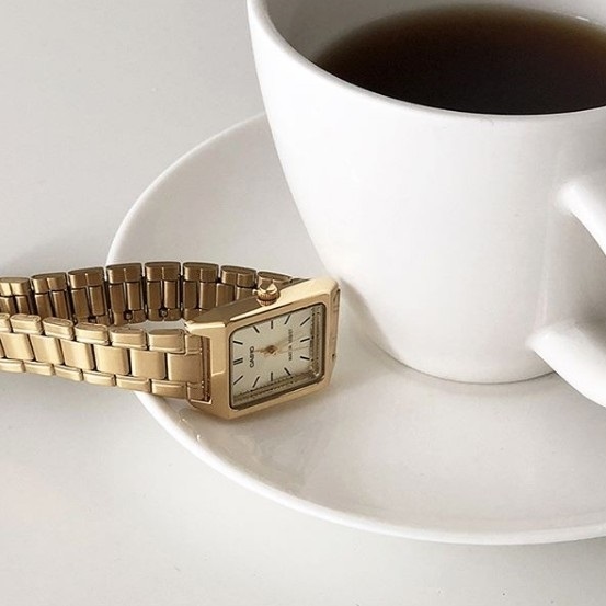 INS116 CASIO方型金屬錶帶復古錶 三色