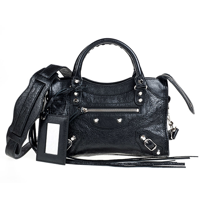 classic silver mini city logo strap