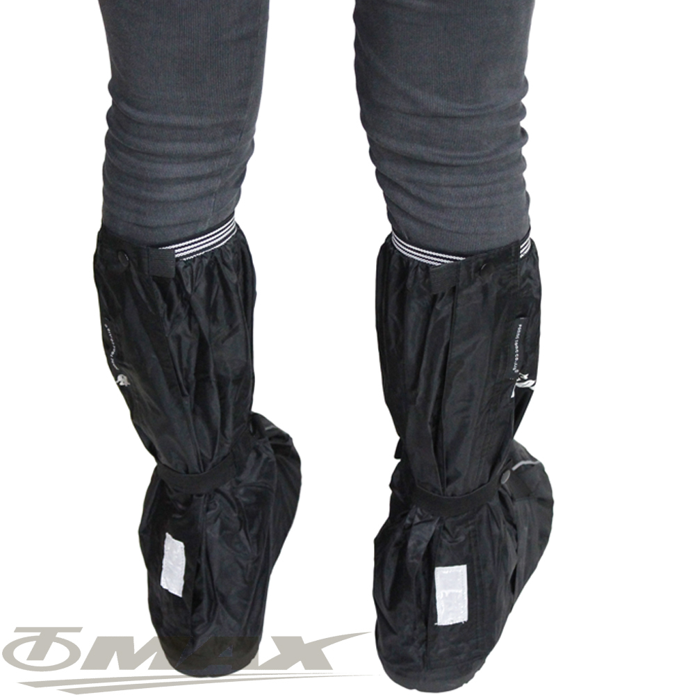 天龍牌疾風賽車型強韌厚底雨鞋套-全黑 破盤下殺 OMAX歐妹思購物網