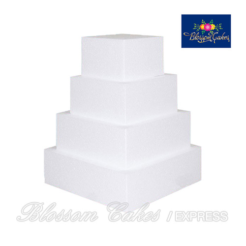 Styrofoam Cake Dummy, Square (Various Sizes and Thickne
