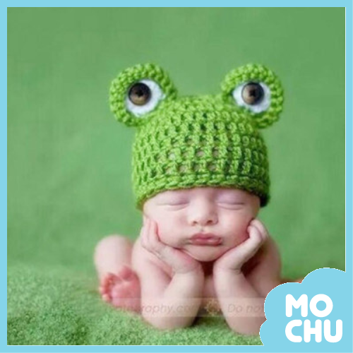編織造型帽帽（蛙蛙）