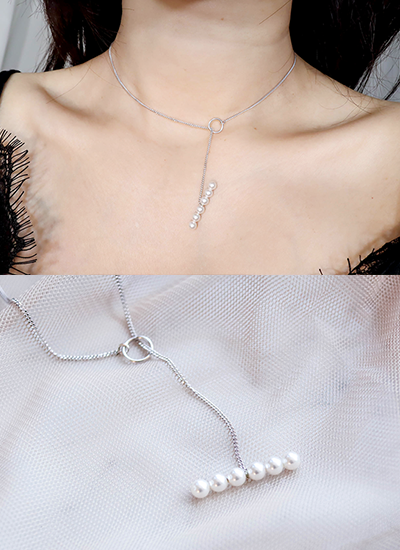 [現貨] 時尚串珠Y字項鍊