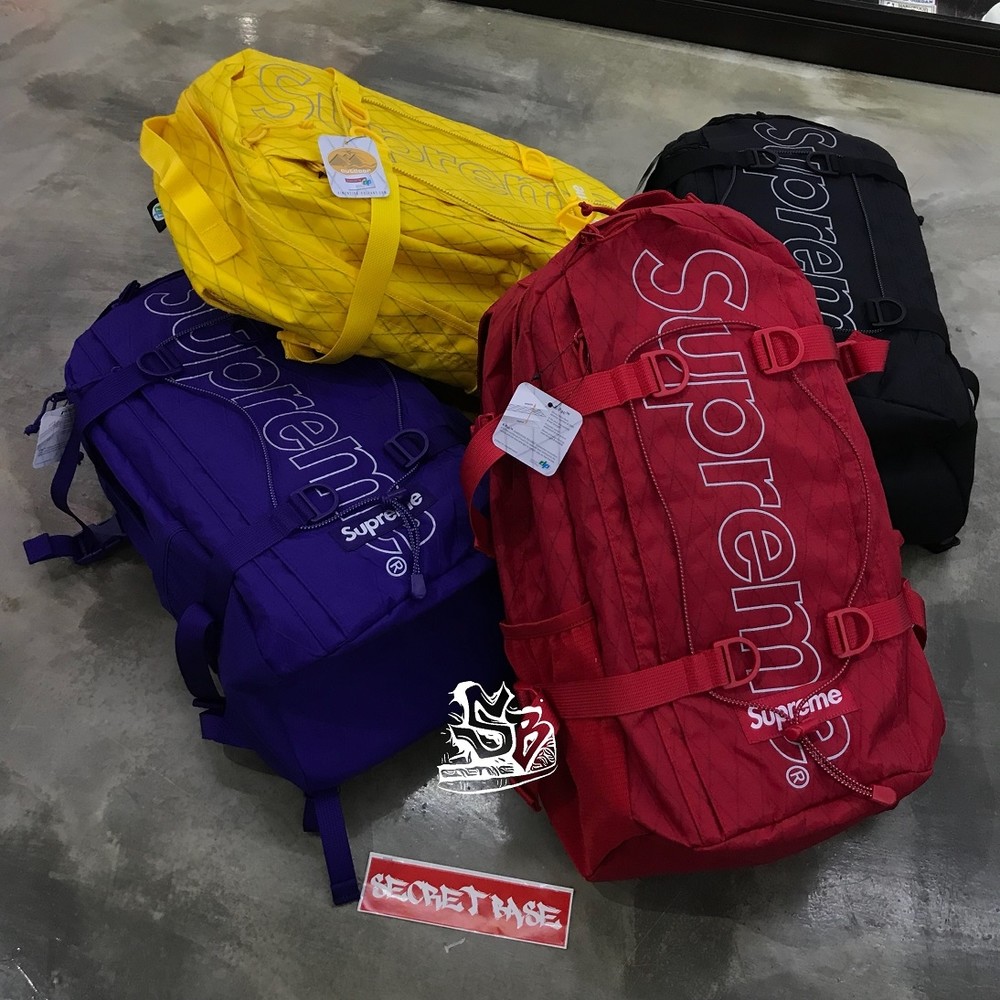 supreme backpack red fw18