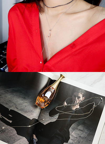 [現貨] 純銀時尚Y字項鍊