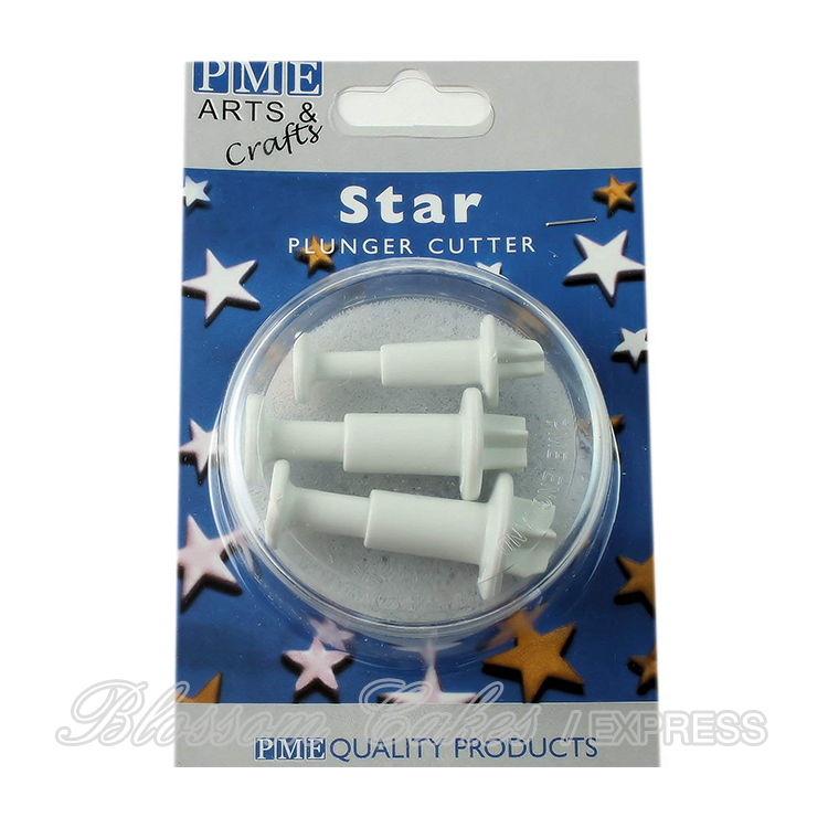 PME Star Plunger Cutters, S/M/L Sizes, Set of 3