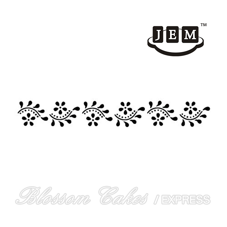 JEM Daisy Scroll Border Stencil