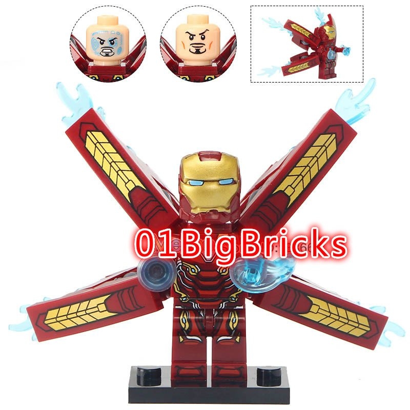 Ironman Marvel SuperHeroes  Custom Minifigures Toy Mini figure Fit Lego Blocks X823