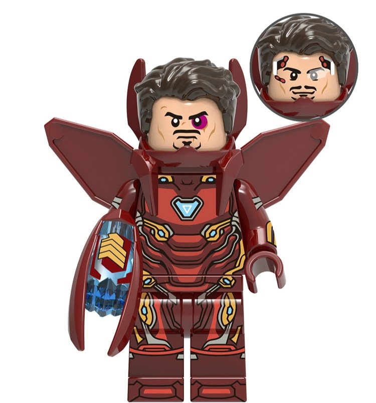 Iron man Custom Mavrel DC Super Heroes Minifigs Minifigures Fit Lego XH929