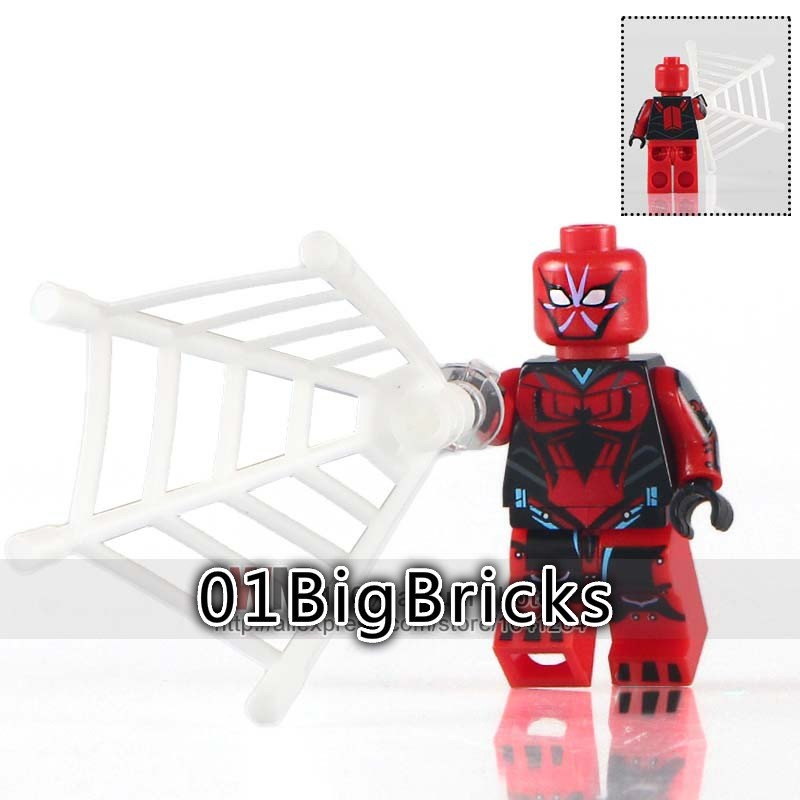 01BigBricks Custom Spider-Armor MK 3 Spider-Man Mini...