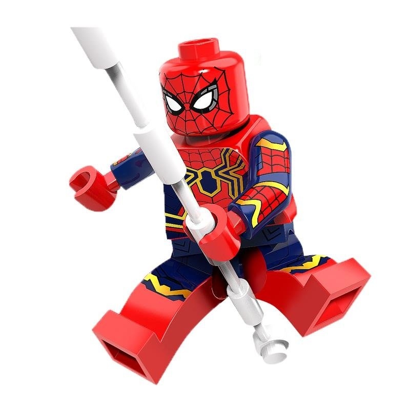 Lego iron cheap spider man minifigure