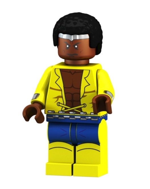 ⎡LEYILE BRICK⎦Custom Luke Cage Lego Minifigure 