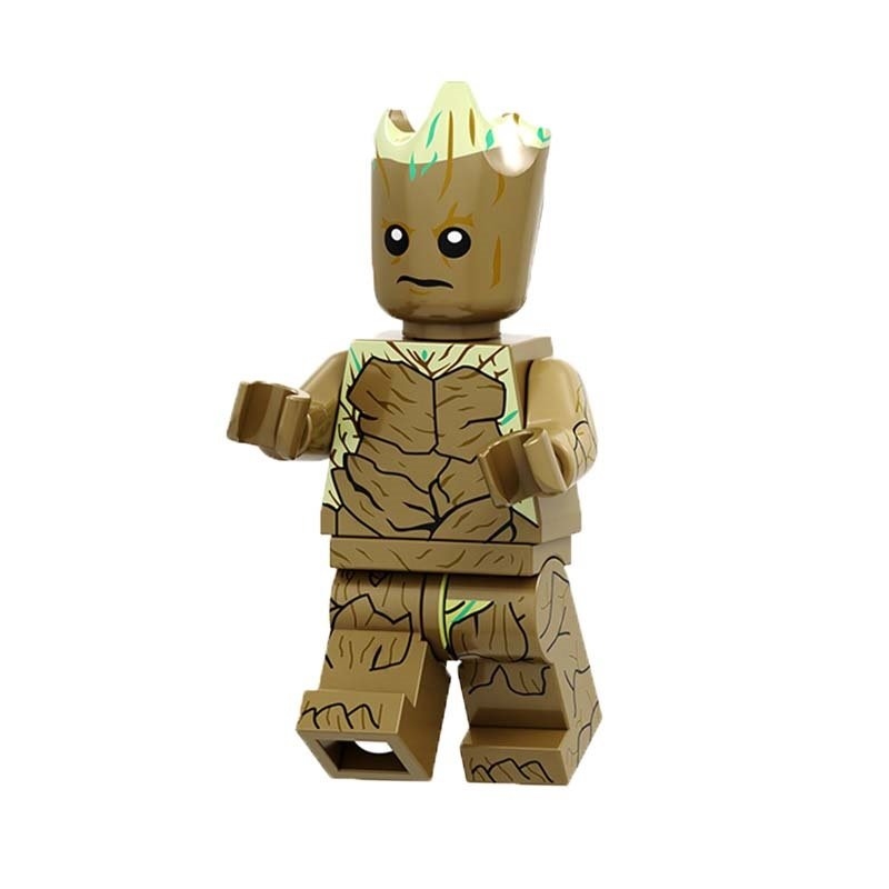 Marvel Super Heroes Groot Guardians Of The Galaxy Avengers Fit Lego Mini Figure 