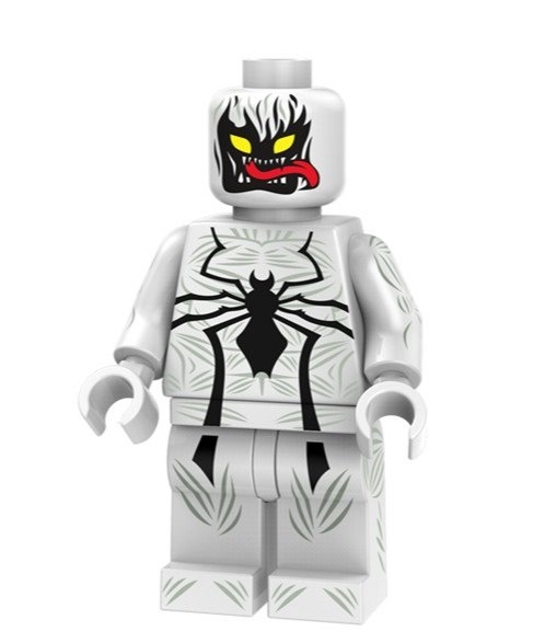 Anti Venom Marvel Big Figure avec griffes Avengers Blanc Ajustement Personnalisé Lego A14