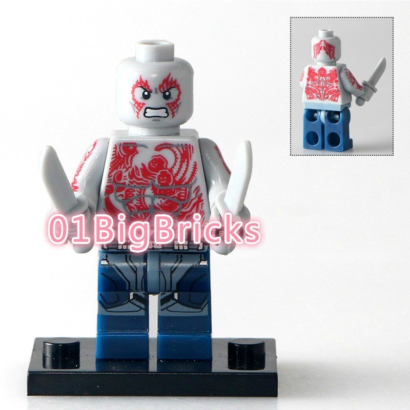 Drax lego minifigure hot sale