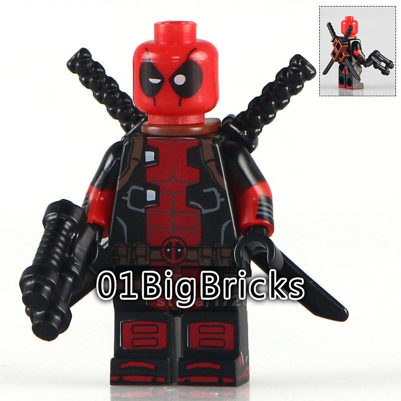 **NEW**LYL BRICK Custom Deadpool Samurai Lego Minifigure 