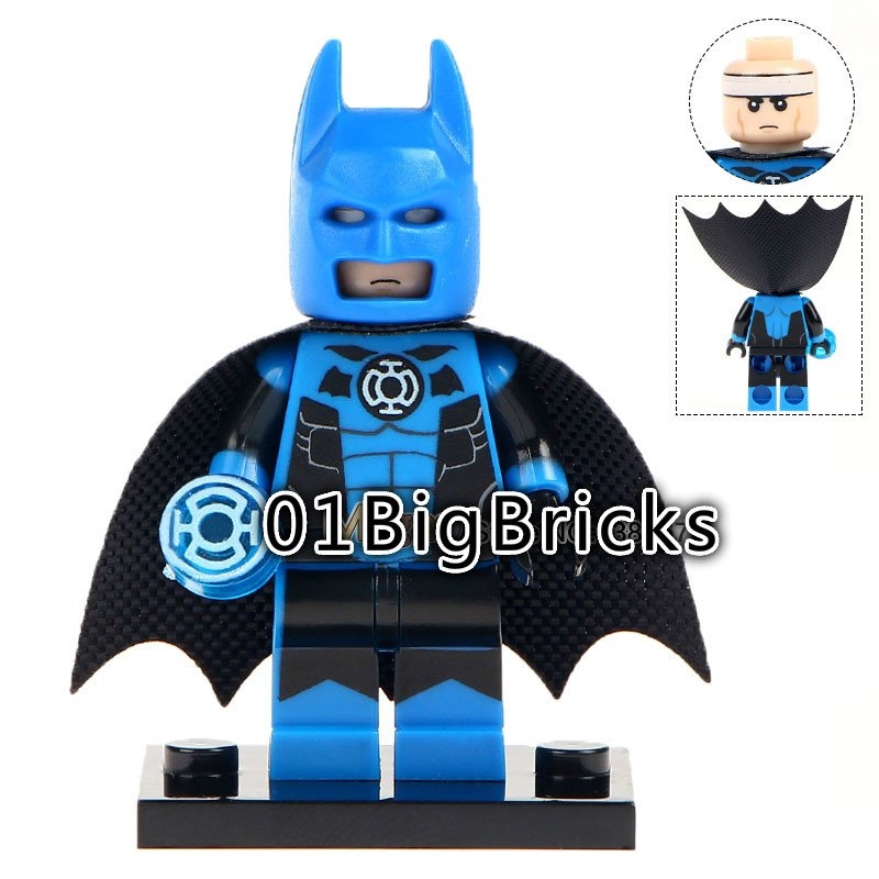01BigBricks Blue Lantern Batman Suit Minifigure Lego