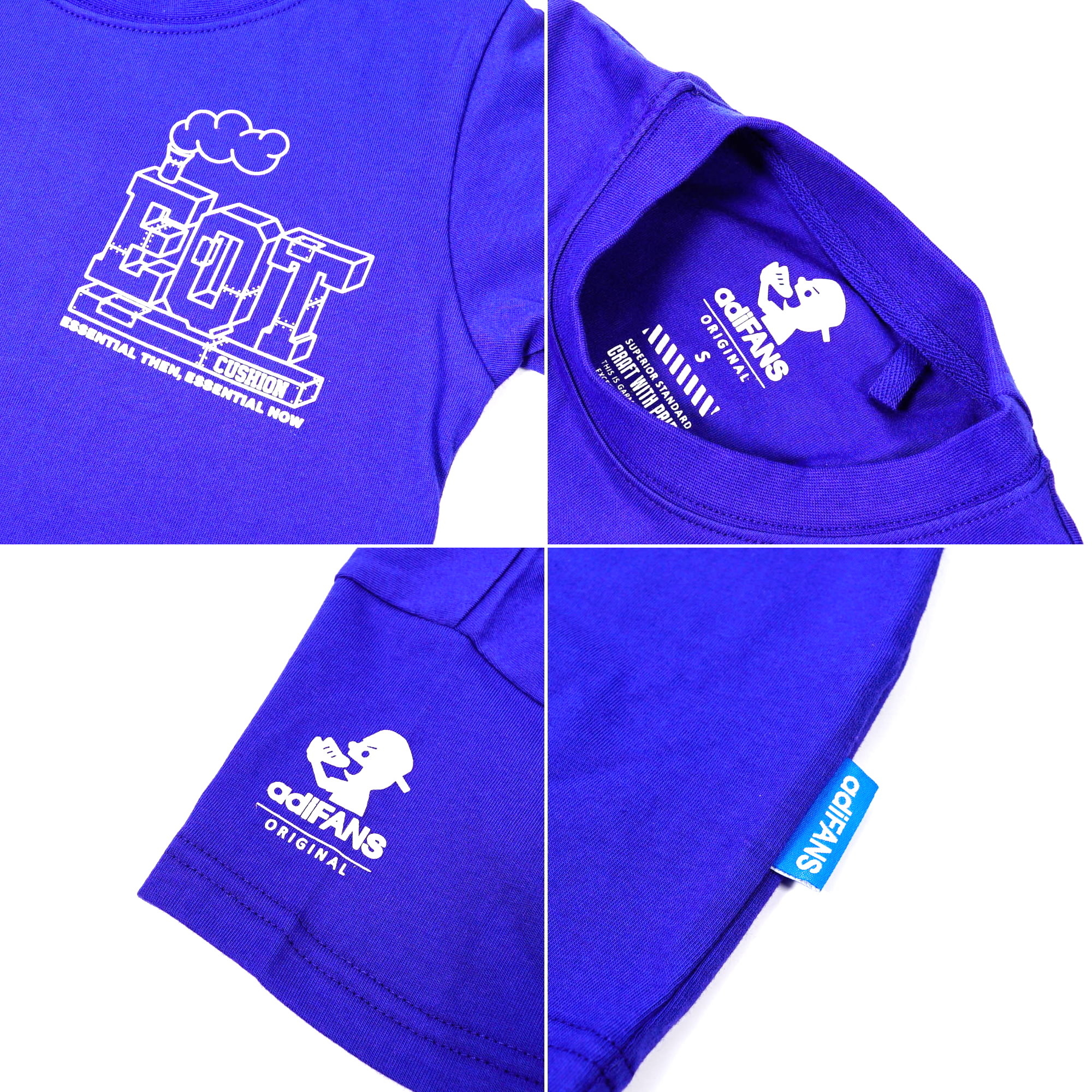 【 adiFANS 孩童限定 原創設計 EQT 機械翻玩 TEE 】