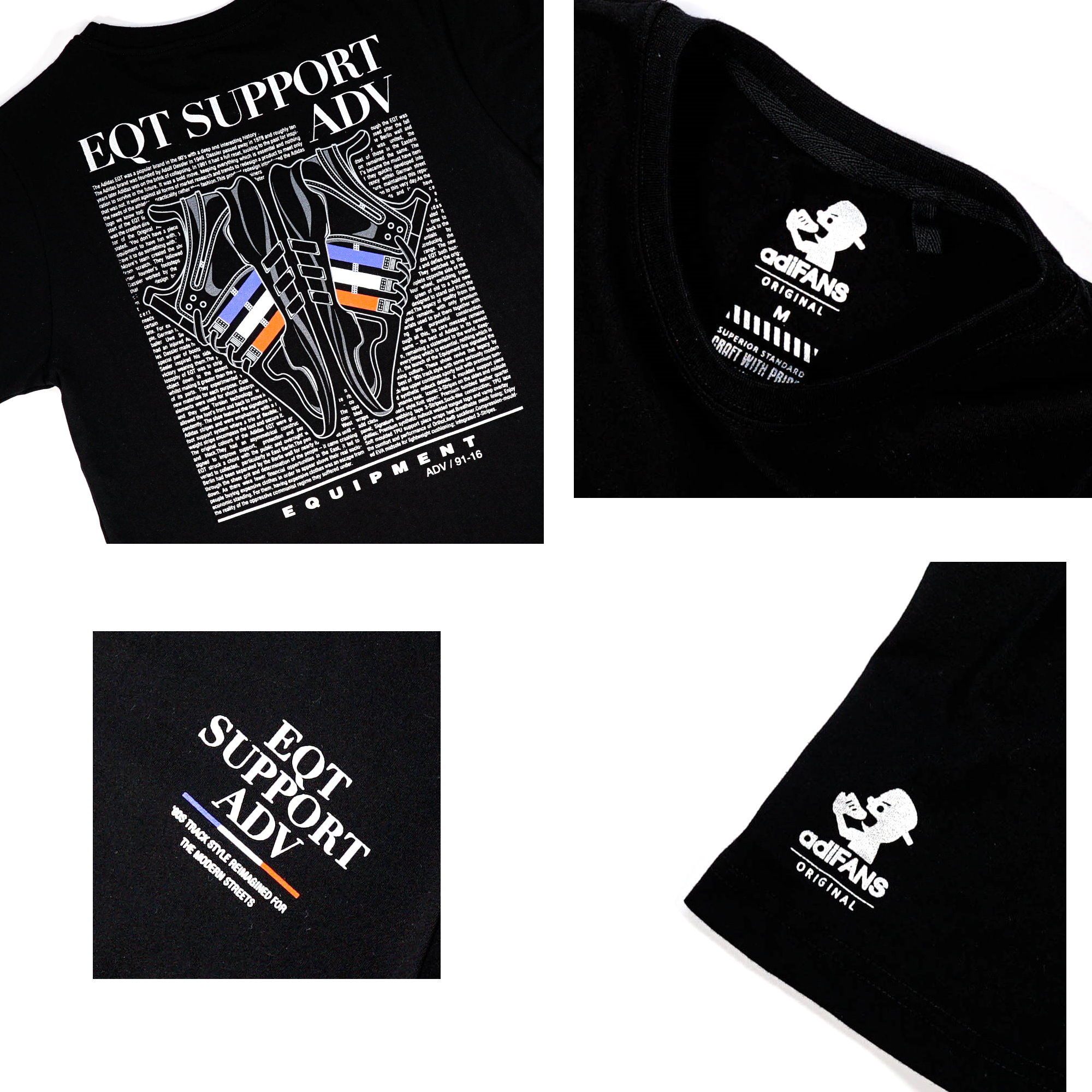 【 adiFANS 原創設計 EQT 時尚雜誌 TEE 】