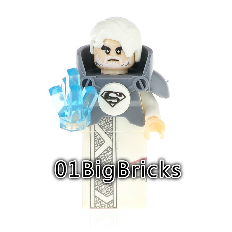 01 Big Bricks Custom Jor-El Mavrel DC SuperHeroes Minifigures Toy Mini figure Fit Lego Blocks PG416