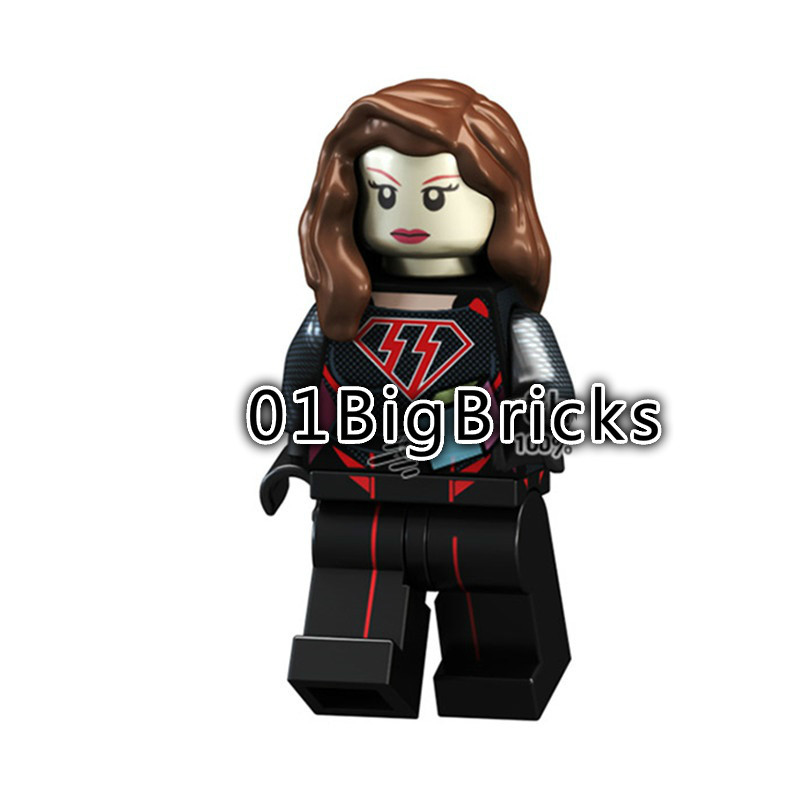 01 Big Bricks Custom Overgirl Mavrel DC SuperHeroes Minifigures Toy Mini figure Fit Lego Blocks PG1532
