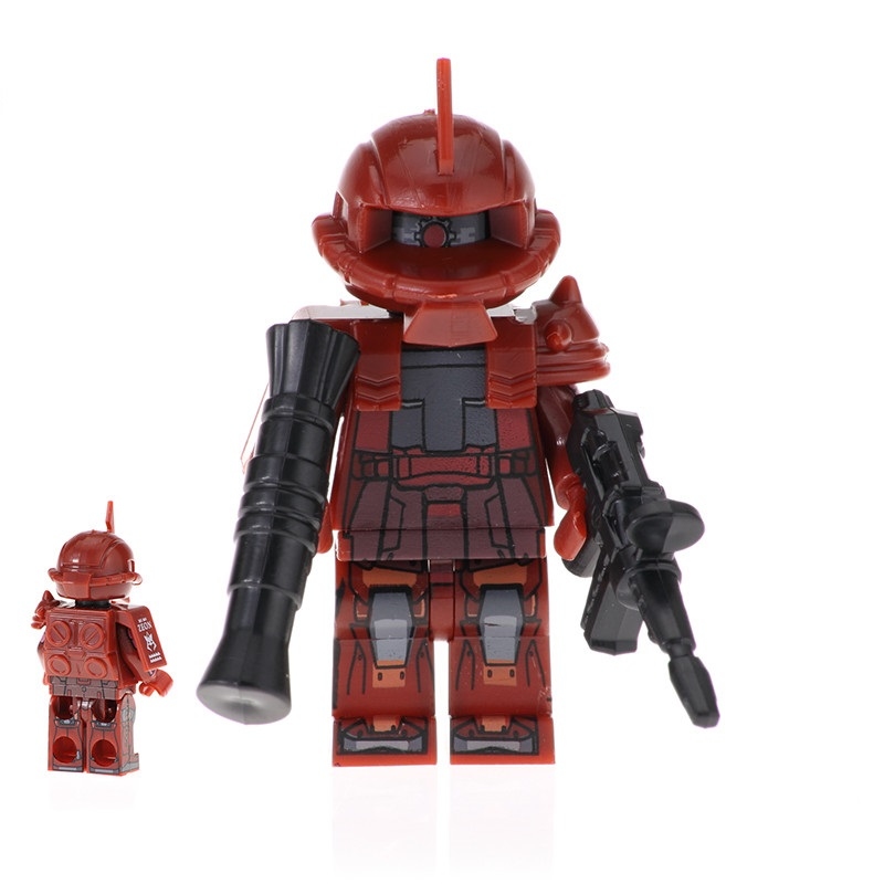 01 Big Bricks Custom MS-06S Zaku II Commander Type  Mavrel DC SuperHeroes Minifigures Toy Mini figure Fit Lego Blocks PG2010