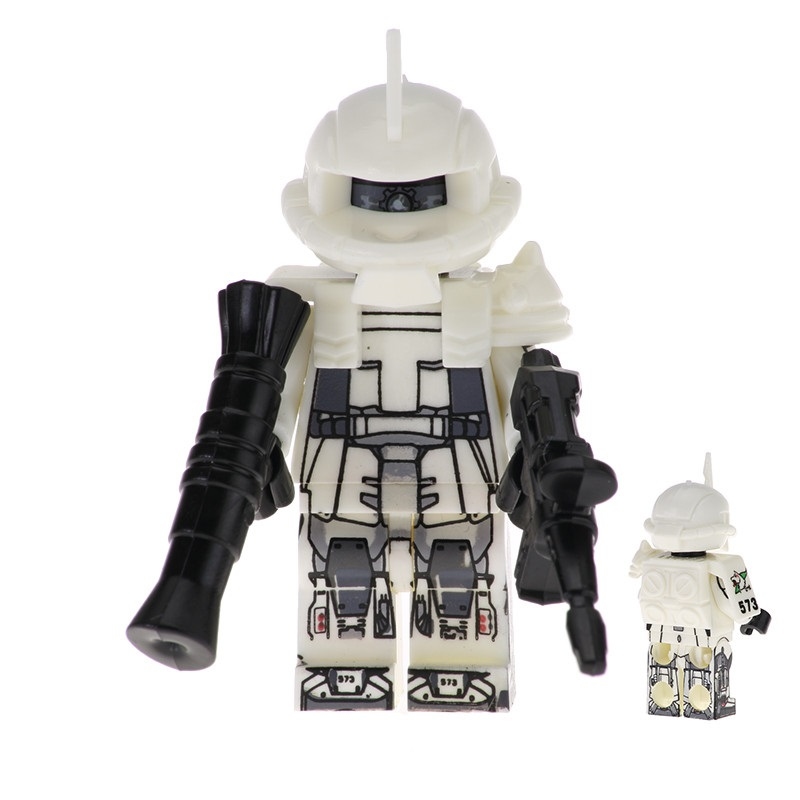 01 Big Bricks Custom MS-06R-1 Zaku II High Mobility Type Mavrel DC SuperHeroes Minifigures Toy Mini figure Fit Lego Blocks PG2012