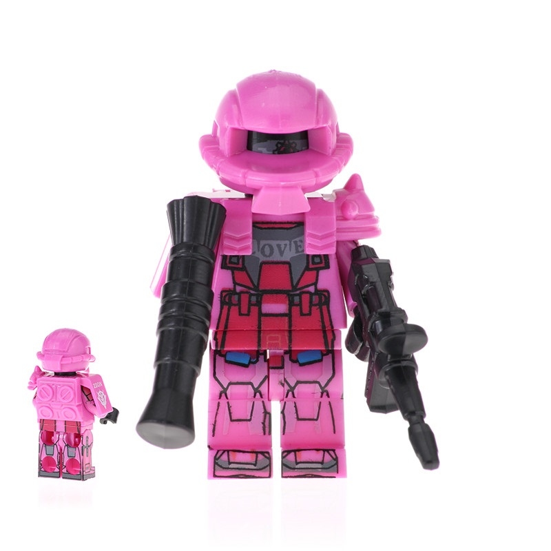 01 Big Bricks Custom Zaku Warrior Mavrel DC SuperHeroes Minifigures Toy Mini figure Fit Lego Blocks PG2016