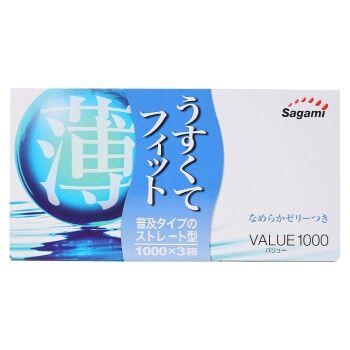 相模 價值 1000 (日本版) 12 片裝 乳膠安全套