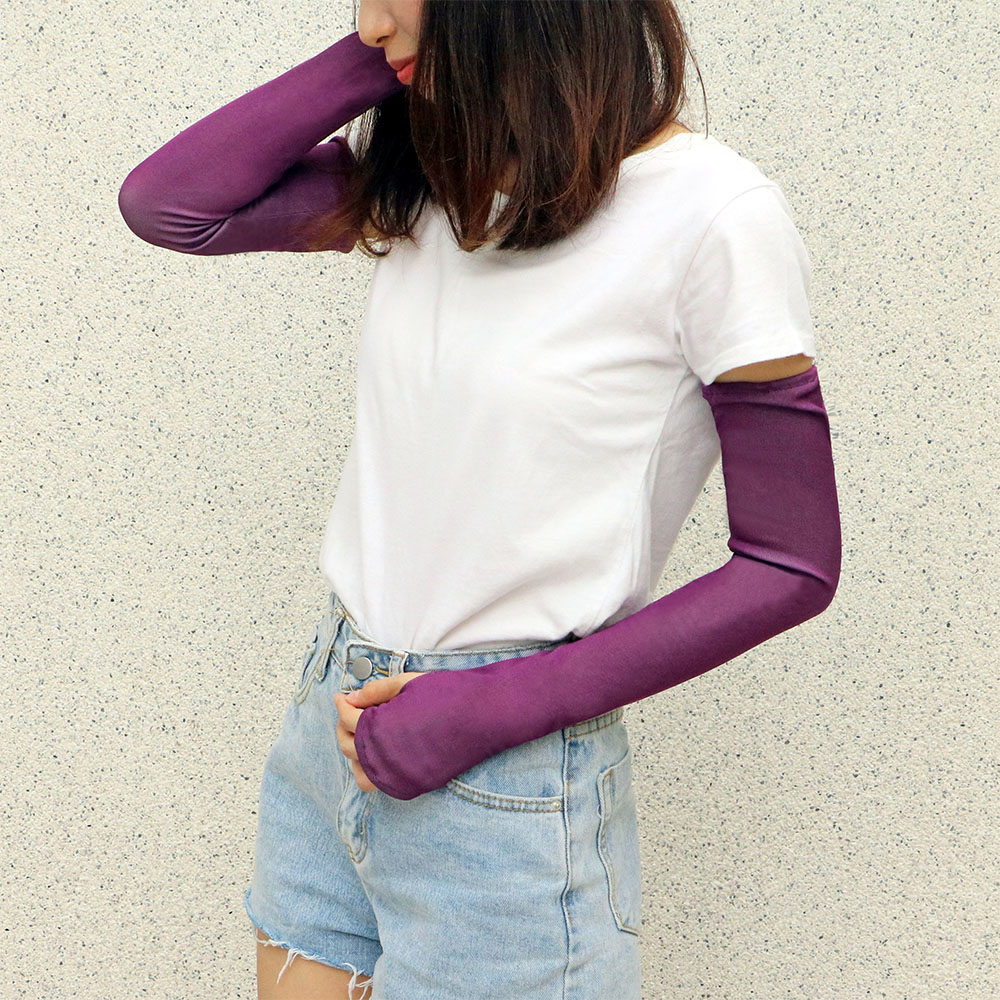 ｜涼感防蚊深紫｜防曬袖套