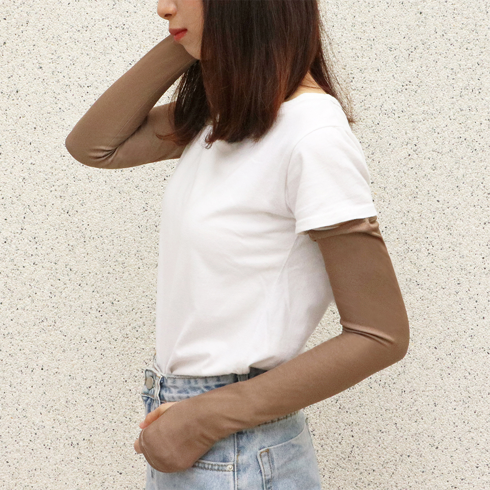 ｜涼感防蚊卡棕｜防曬袖套