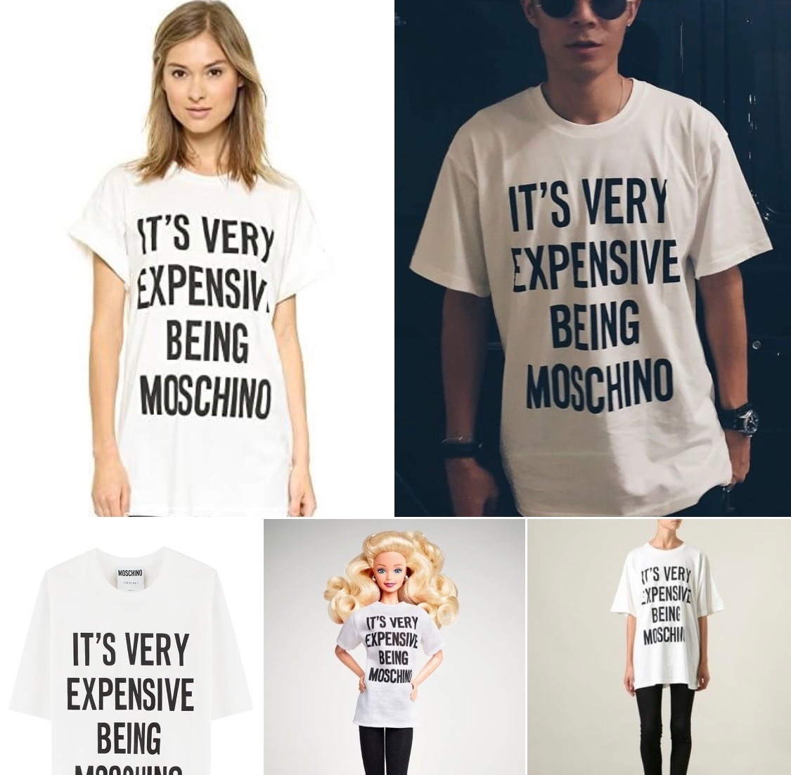 【 義大利 MOSCHINO 字母 TEE 】