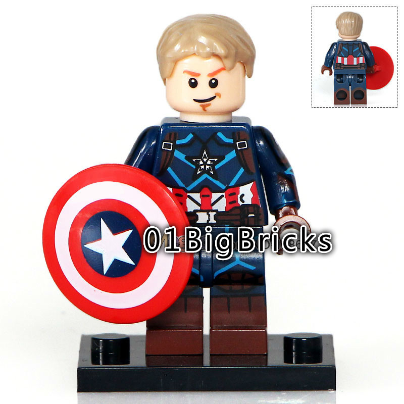 01BigBricks Custom Captain America Minifigure Fit Lego